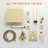 10 Inch Ceiling Mounted Tub Shower System With Handheld Shower Single Handle Shower Faucet Set Brass High Pressure Shower Trim Kit With Rough-In Valve-116624281