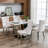 Modern Dining Chair With Beige Velvet Cover And Stainless Steel Legs, 2 High Upholstered Legs Back, 2, Color-857982677-857982686