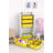 Versatile Multi-Purpose Cabinet, White & Yellow, 17.9 x 32.7 x 11.8 inches | 100% Melamine Coated Particle Board, Thickness: 0.7 inches | Multiple Shelves, Wall-Mountable, Stylish Storage Solution for Home & Office-341578190