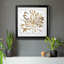Golden Gilt Bloom I - reproduction botanique rétro, emmêlée et encadrée sous verre, art mural de salon et de salle à manger-866822079-866802879-866822073