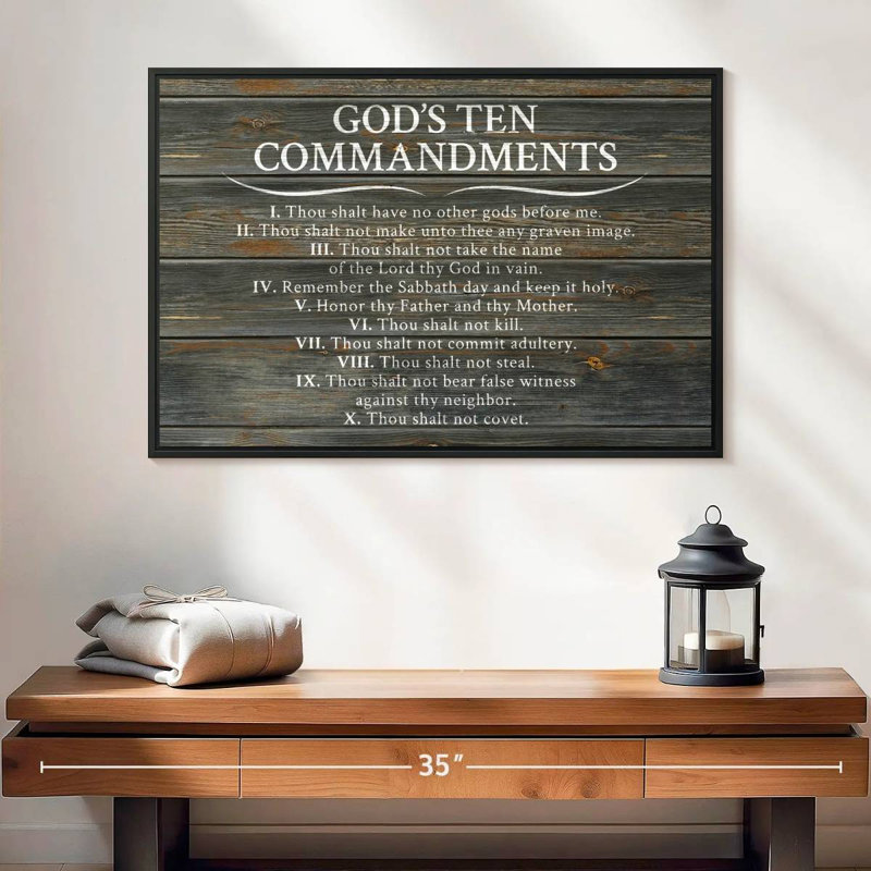 Adella Ten Commandments, H 17 po x l 25 po