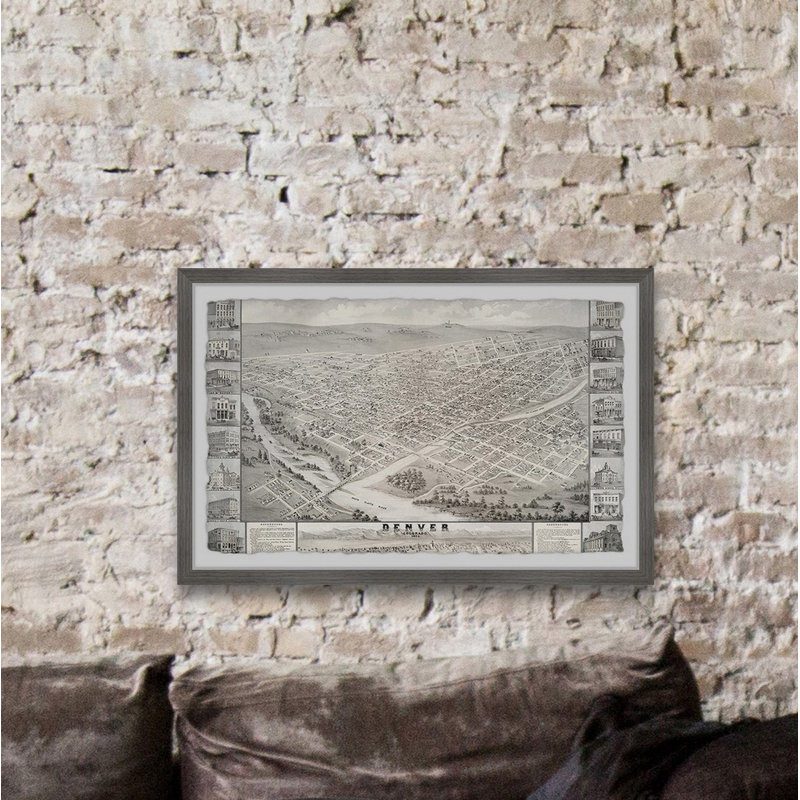 «Must See in Denver» par Marmont Hill - reproduction de cadre photo sur papier, H 36 po x l 24 po x P 1,5 po