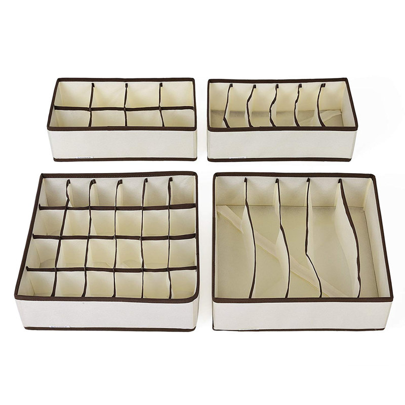 Ensemble de boîtes en tissu 4 pièces
