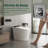 Rear Outlet Smart Toilet, Auto Open/Close, Foot Sensor, Siphonic Jet Flush