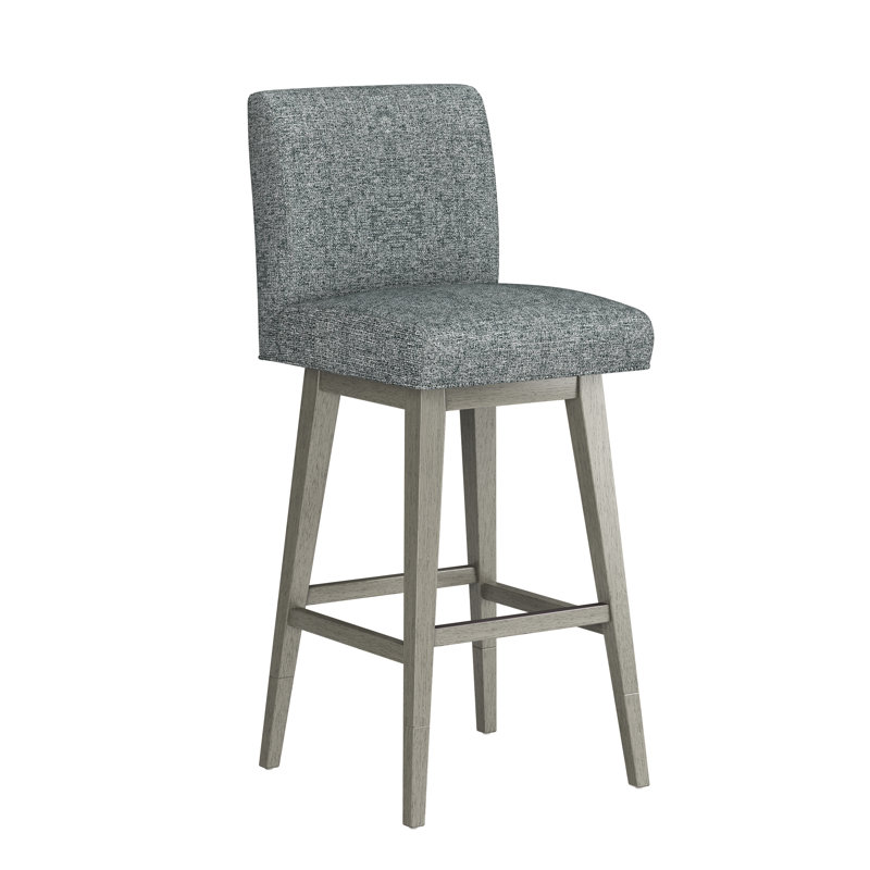 Tabouret pivotant Dorson, Graphite, Gris délavé