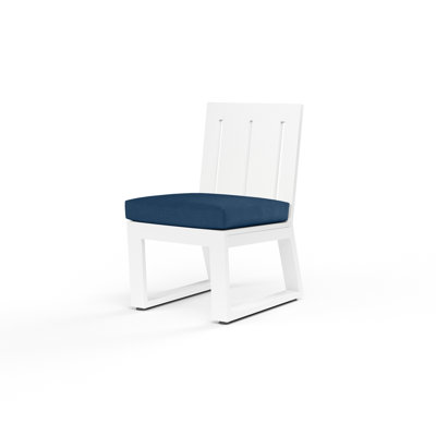 Camela Premium All-Weather Wicker Outdoor Dining Side Chair with Sunbrella® Cushion