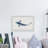 Citlali Striped Shark Framed Print-214006841