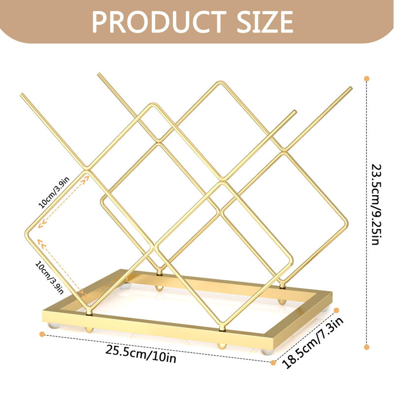 Blatchley Wine Bottle Rack, Gold