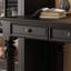 Bureau d'écriture avec tiroirs de rangement noir Exquis-128965206-129109263