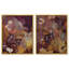 Crimson garden Set Canvas Abstract Print by Oliver Gal, Black Frame, 16 x 20-1136857414-1136857415