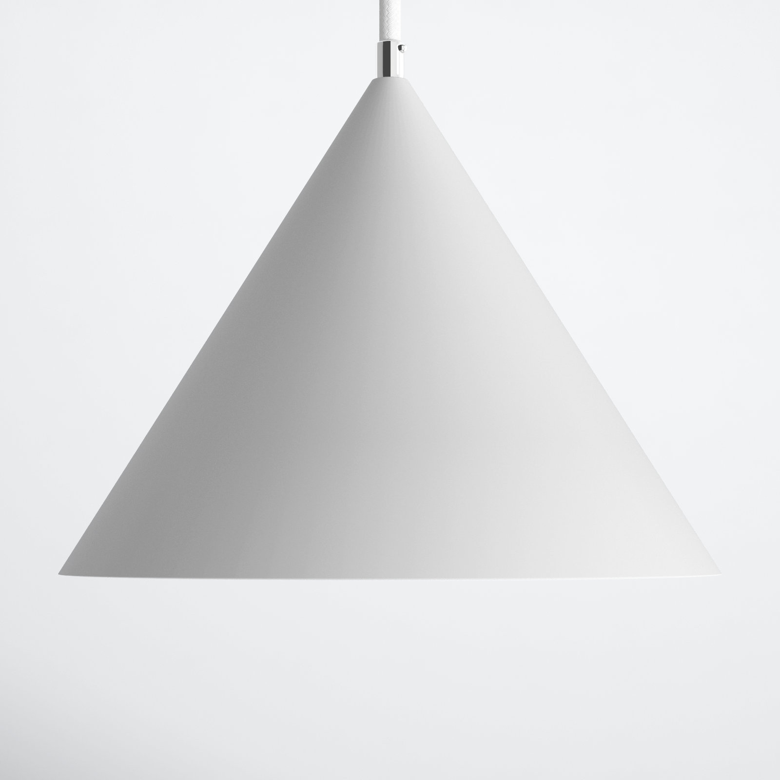 Johnston Dimmable LED Single Light Pendant, Matte White, 7.25" H x 9.5" W x 9.5" D