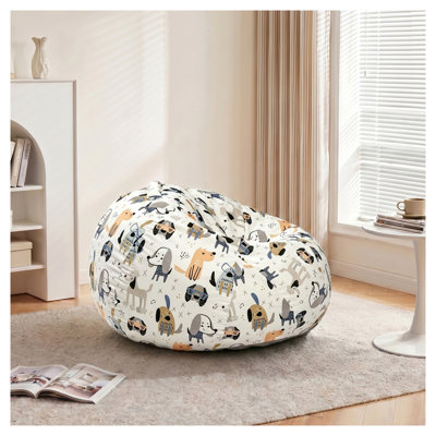 Fauteuil à billes en velours pour adolescent - 31,5 pouces