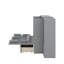 Grand lit escamotable avec tablettes, tiroirs et port USB-1366130962