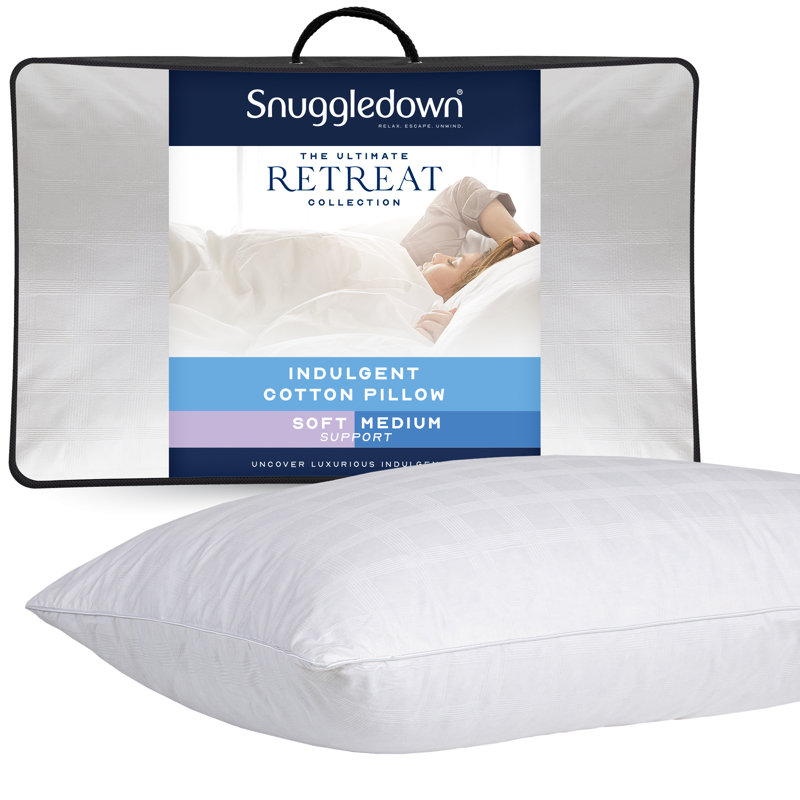 Retreat Cotton Cover Soft Support Pillow