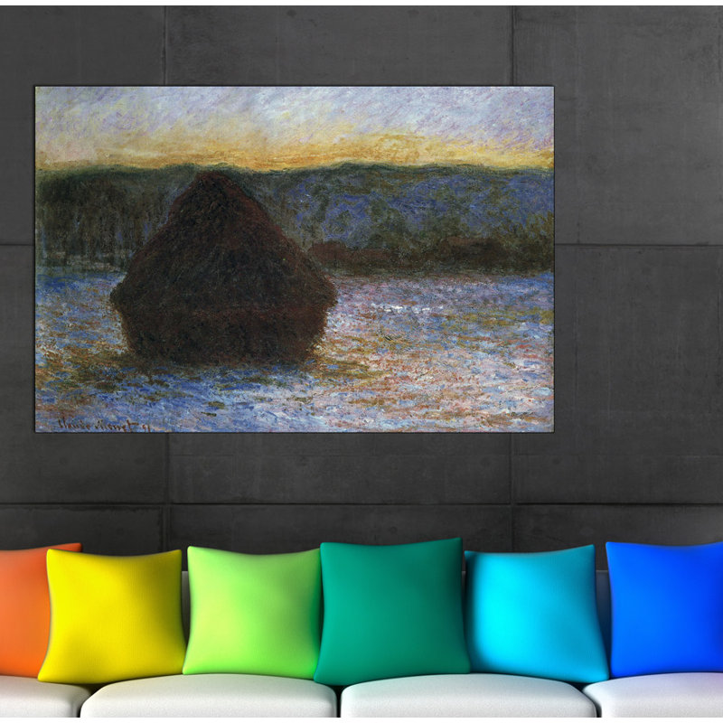 Claude Monet - Wrapped Canvas Painting, 90cm H x 135cm W x 1.8cm D