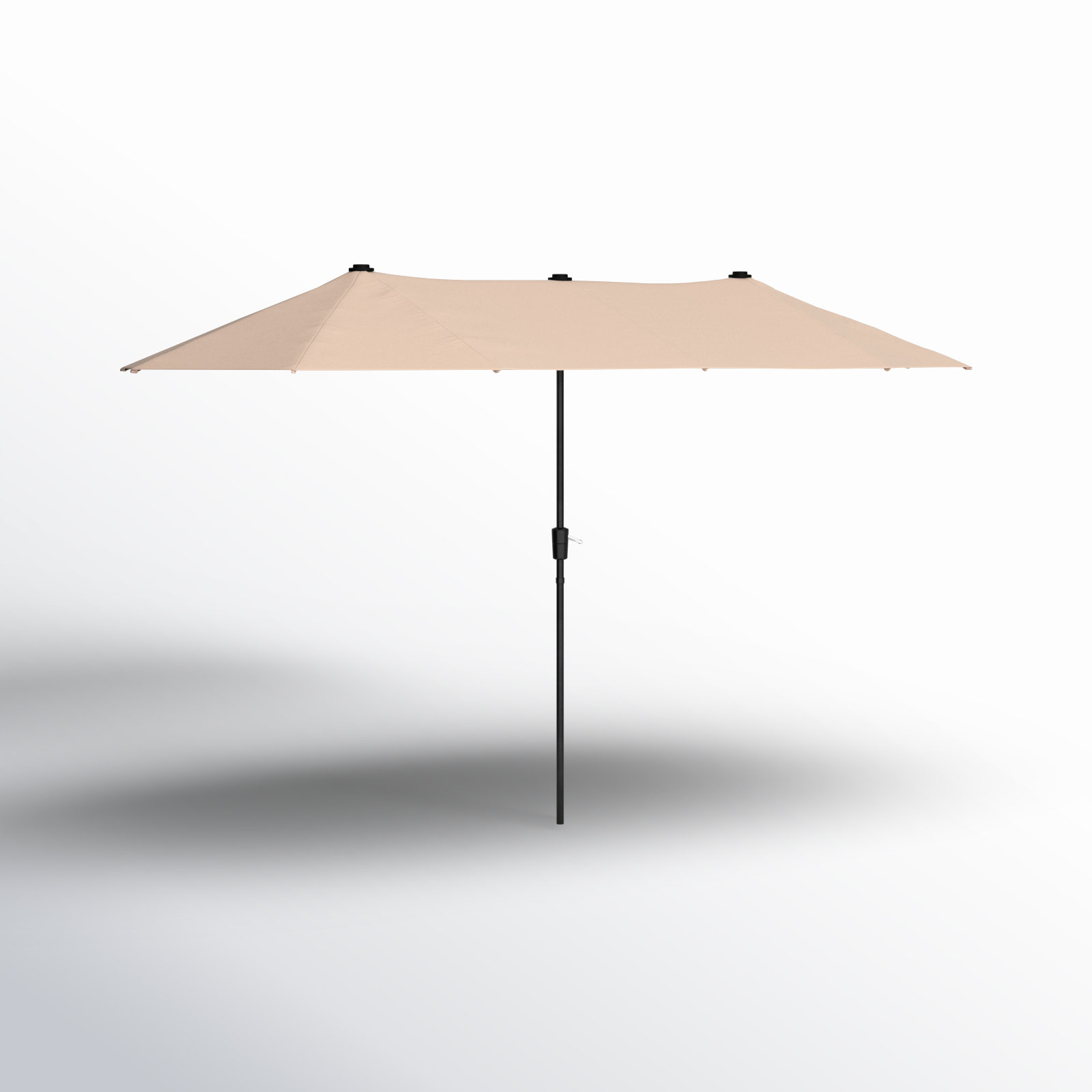 astella 10'x6' rectangle tilting patio umbrella 10x6.5ft with Crank and Steel Frame Experience the epitome of convenience and sophistication as you effortlessly transform your patio Navy Blue Crank Rectangle Outdoor