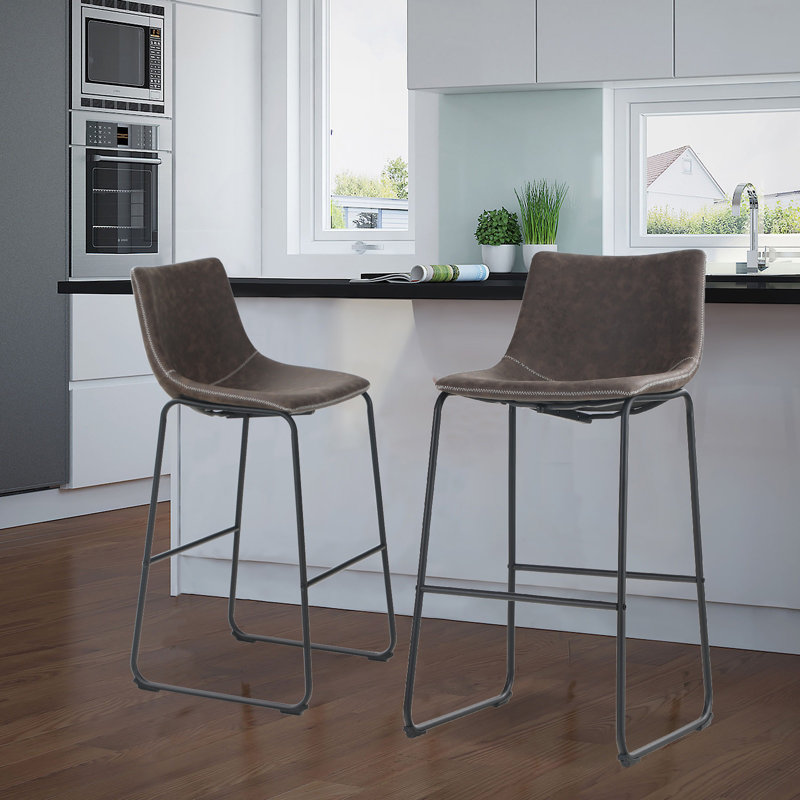 Dinius Counter Stool, Dark Brown