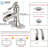 Single-Hole Single-handle Bathroom Faucet with Drain Assembly-87393882