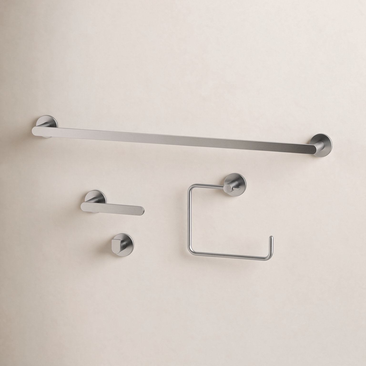 Arden 4-Piece Bathroom Hardware Set, Brushed Nickel