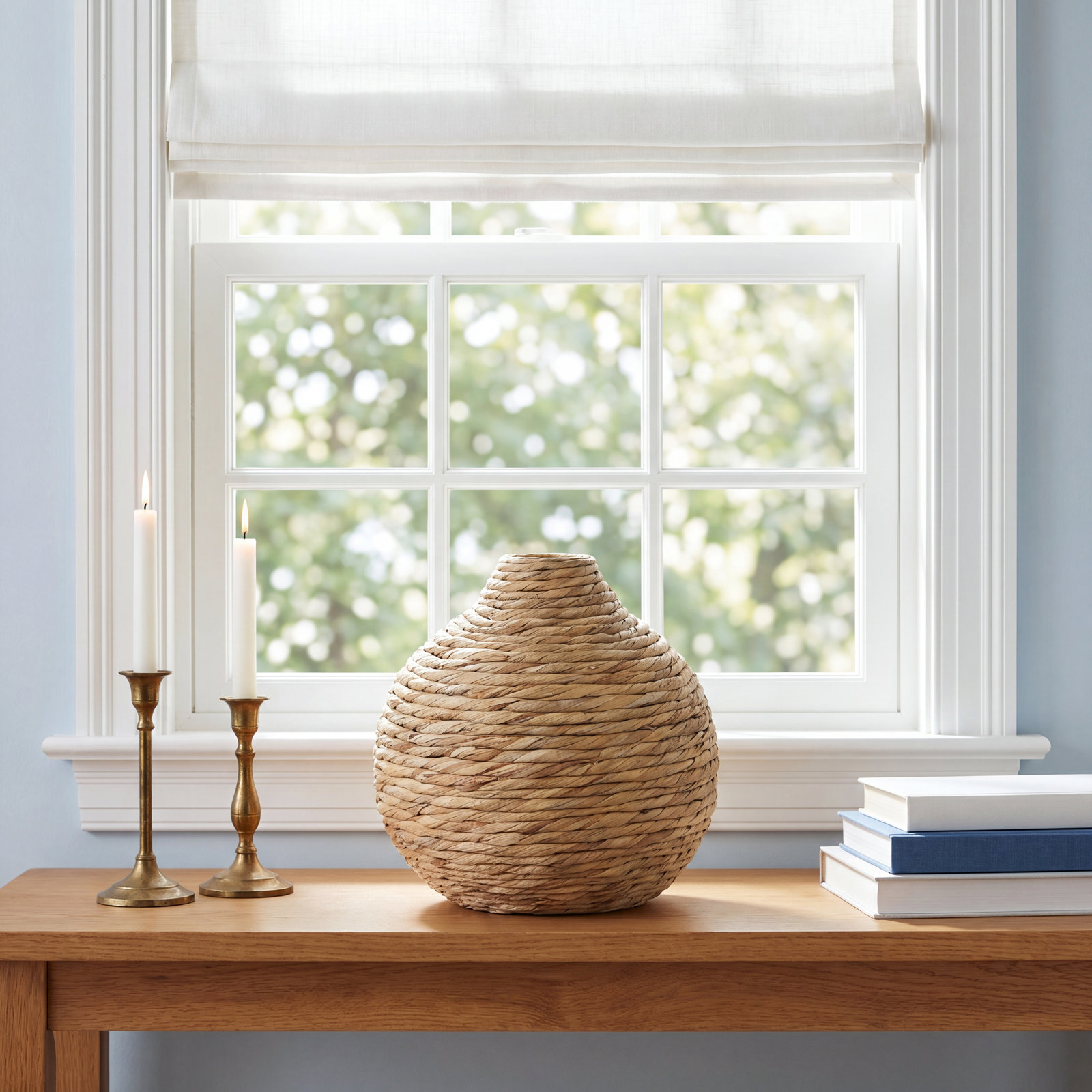 Sabre 14.2'' Handmade Seagrass Table Vase