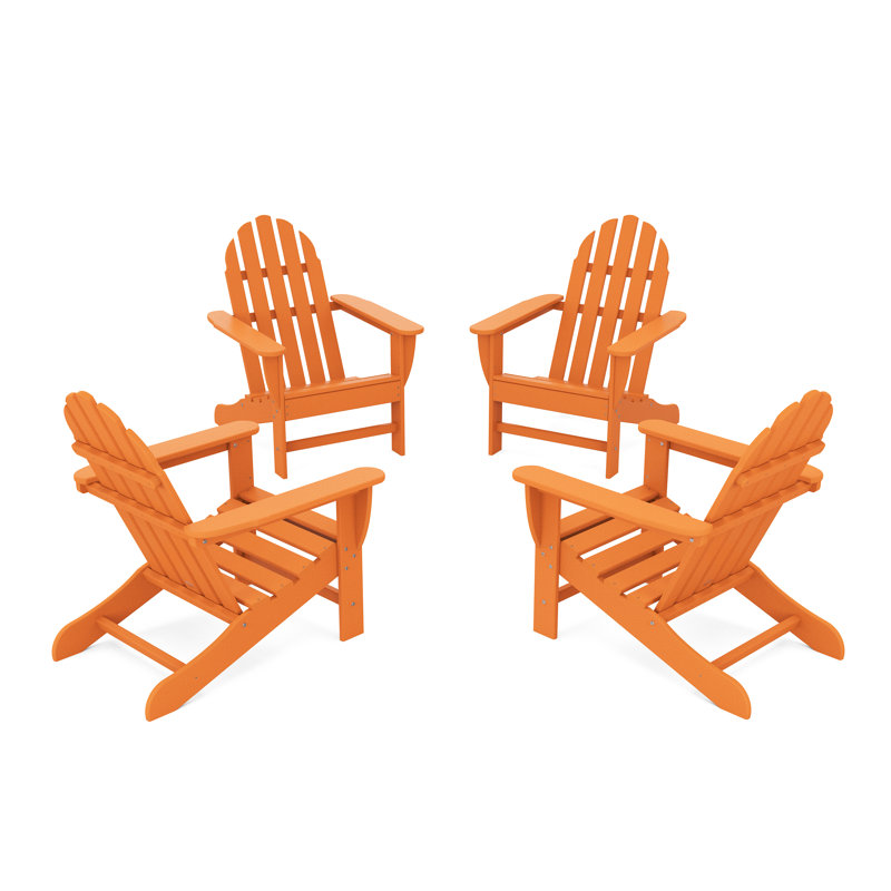 Ensemble de conversation classique Adirondack POLYWOOD, Tangerine
