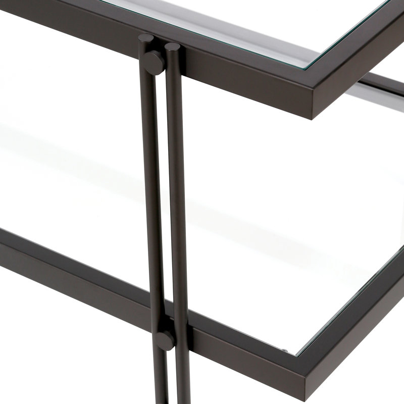 Soho Coffee Table with Storage, Blackened Bronze