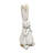 Textured White Magnesium Bunny Rabbit with Subtle Gold Details-2058537111