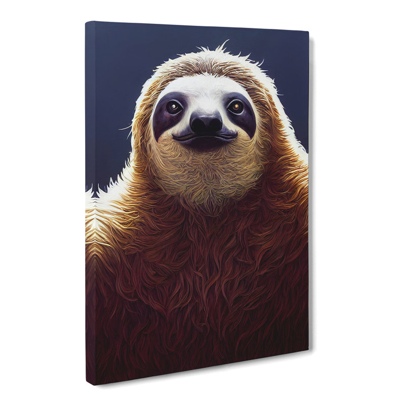 Sloth - Wrapped Canvas, 60cm H x 40cm W x 3cm D