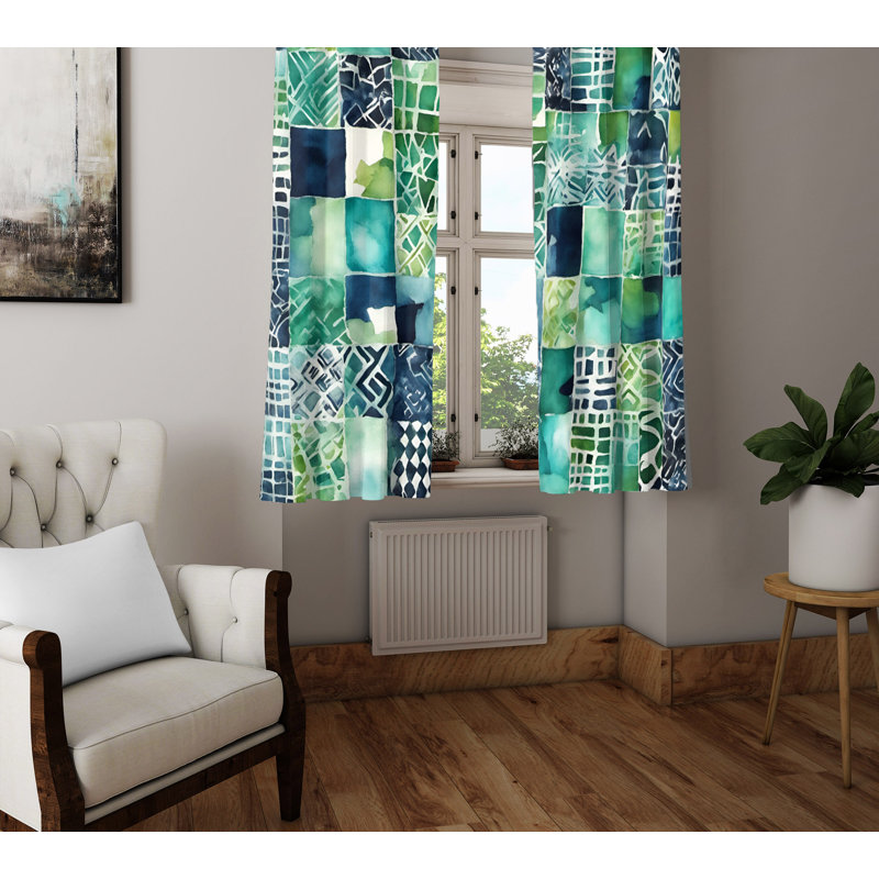 Semi Sheer Curtain Pair, 56" W x 78" L
