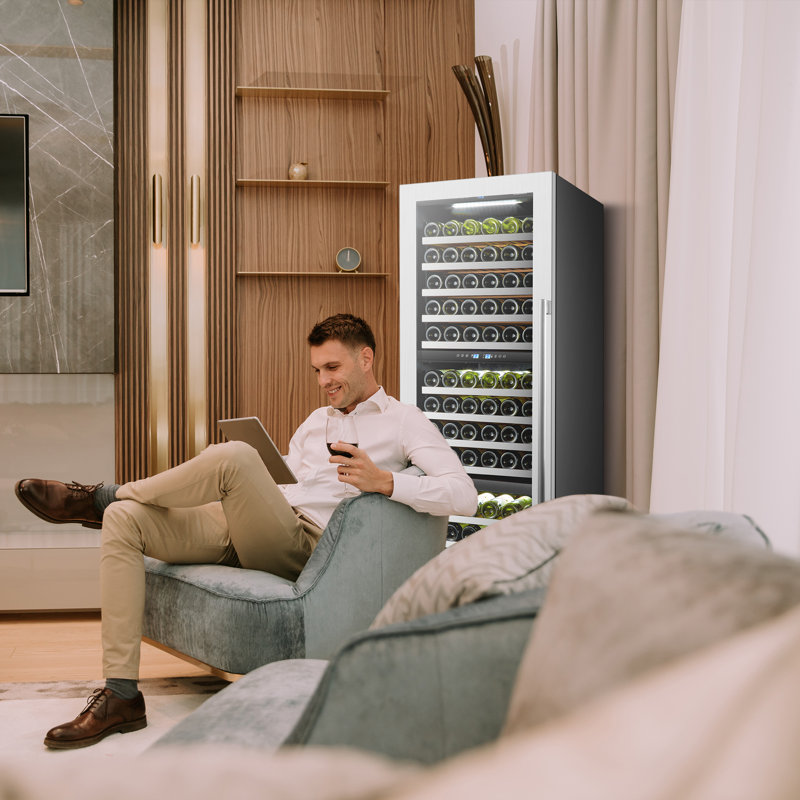 24" 143 Bottle Triple Zone Freestanding Wine Refrigerator
