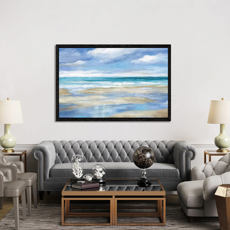 Washy Coast I by Nan - Painting on Canvas, Black Framed, 152.5 cm H x 101.5 cm W