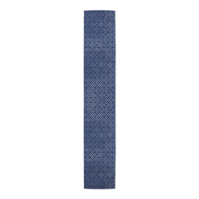 Ghugas Rectangle Geometric Polyester Table Runner