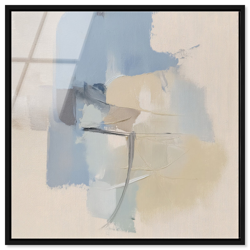 Clouded Calm II High-Gloss Frameless Acrylic Glass Wall Art Abstract Print by Oliver Gal, Ready to Hang, 12 x 12, 21"H x 21"W