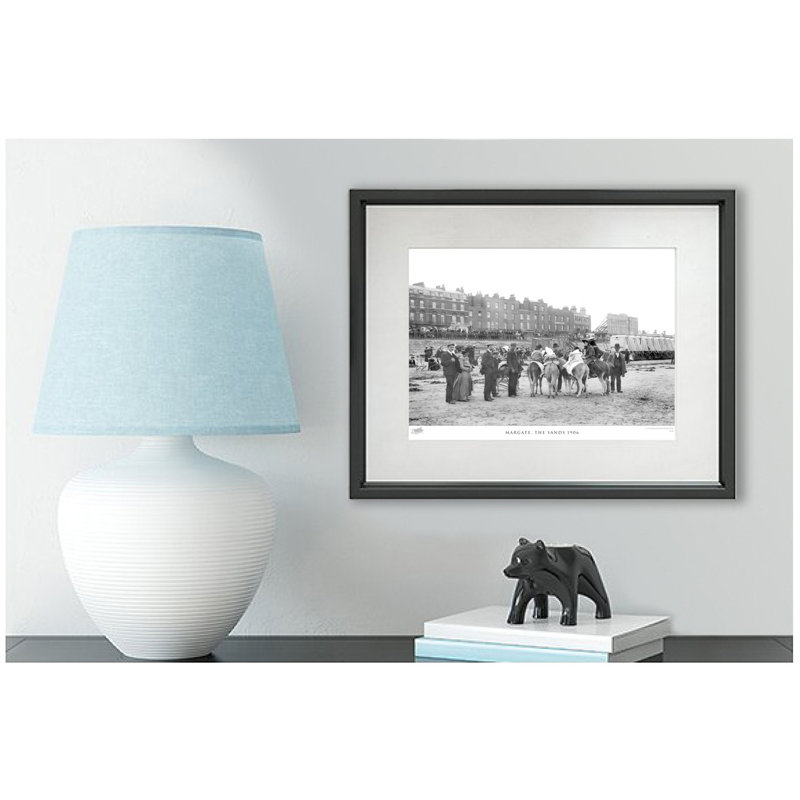 Margate, The Sands 1906 by Francis Frith - Single Picture Frame Print, 60cm H x 80cm W x 2.3cm D
