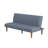 Bergen 66" Upholstered Convertible Futon Sofa-2026057076