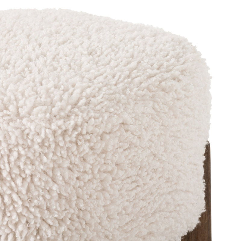 Kirby Accent Stool, Polyester, Andes Natural
