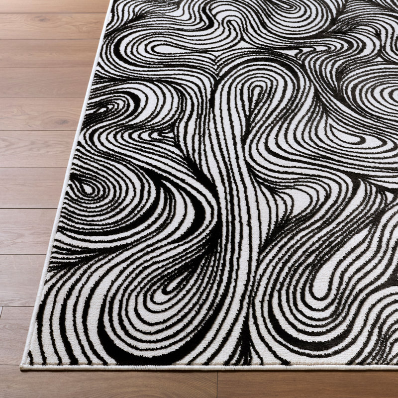 ELLE Decor X Livabliss Grenelle Machine Woven Rug, Rectangle 9'2" x 12', Gray