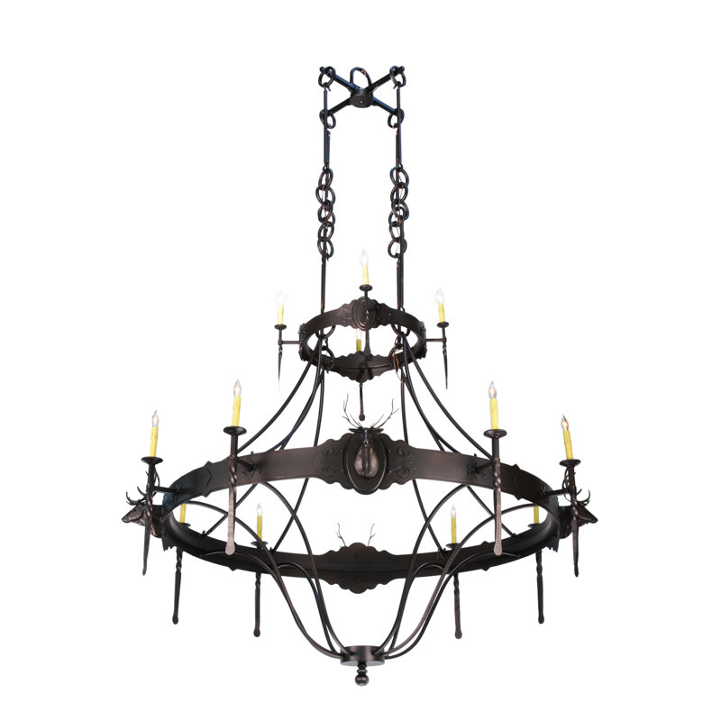Rustic Lodge 12 - Light Chandelier