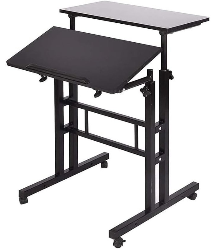 Adjustable Computer Desk, Black