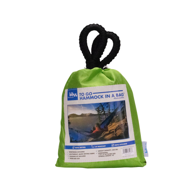 1 Person Camping Hammock, Green/Olive Green