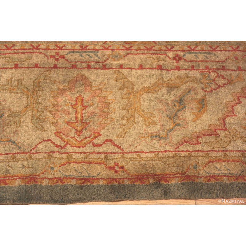 Beautiful Large Antique Decorative Turkish Oushak Rug