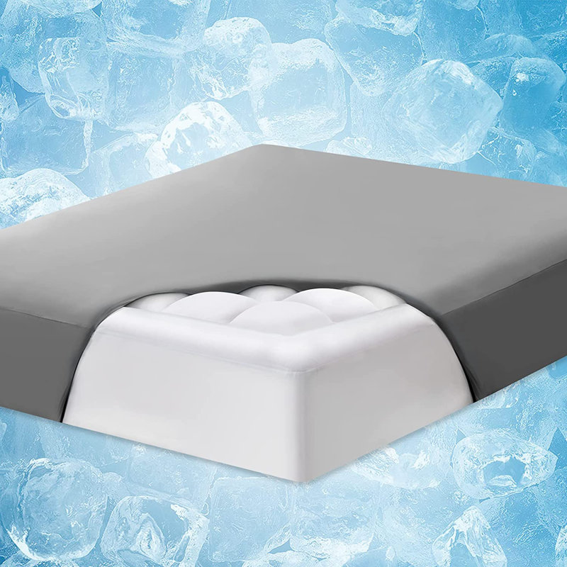 Lionville Full XL 18'' Mattress Pad, Gray, Full XL