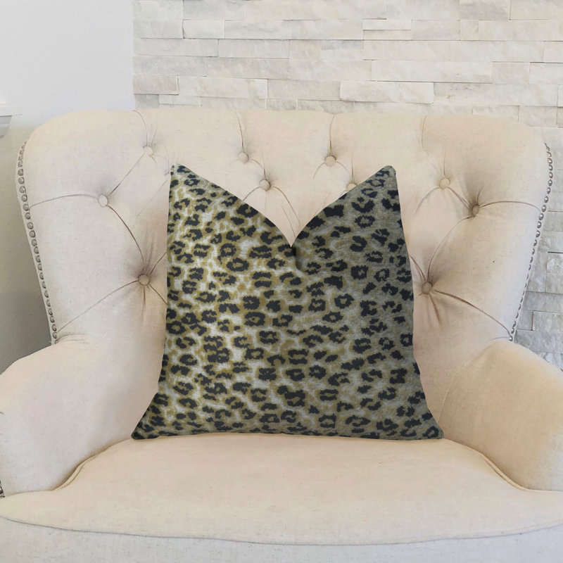 Wild Cheetah Handmade Luxury Pillow, 18" x 18", Throw Pillow