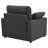 Roca Upholstered Power Recliner Chair Dark Grey-112747888