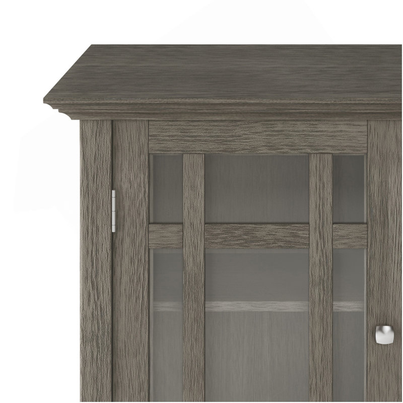 Bedford - Medium Storage Cabinet - Farmhouse Grey, Brown Gray