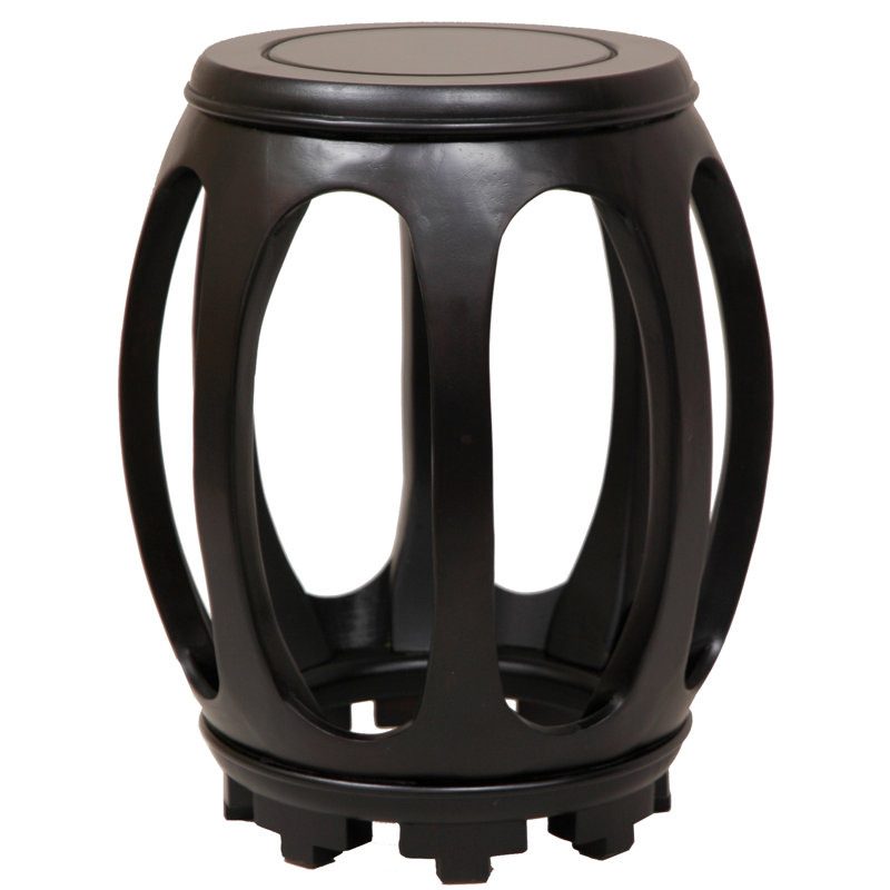 Exotic Rosewood Matte Lacquer Circular End Table
