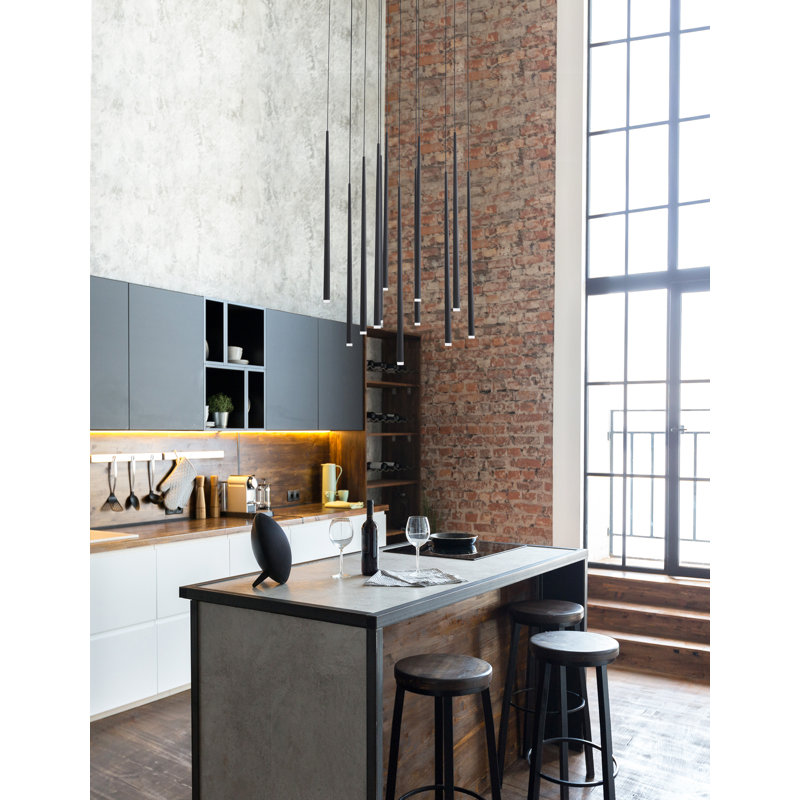 12 - Light Black LED Cluster Pendant