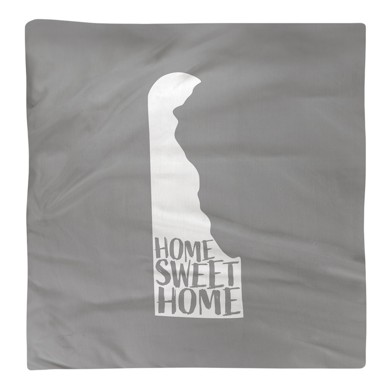 Cotton, Polyester Cities & Maps Square Napkin, Gray, 10" W x 10" D, Cotton