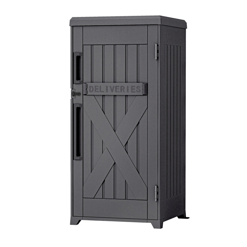 60-Gallon Delivery Storage Box, Gray