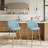 Asotin 26" Seat Height Swivel Upholstered Counter Stools Barstool with Backrest Footrest for Kitchen Island Dining Room-1854403124-1854403130